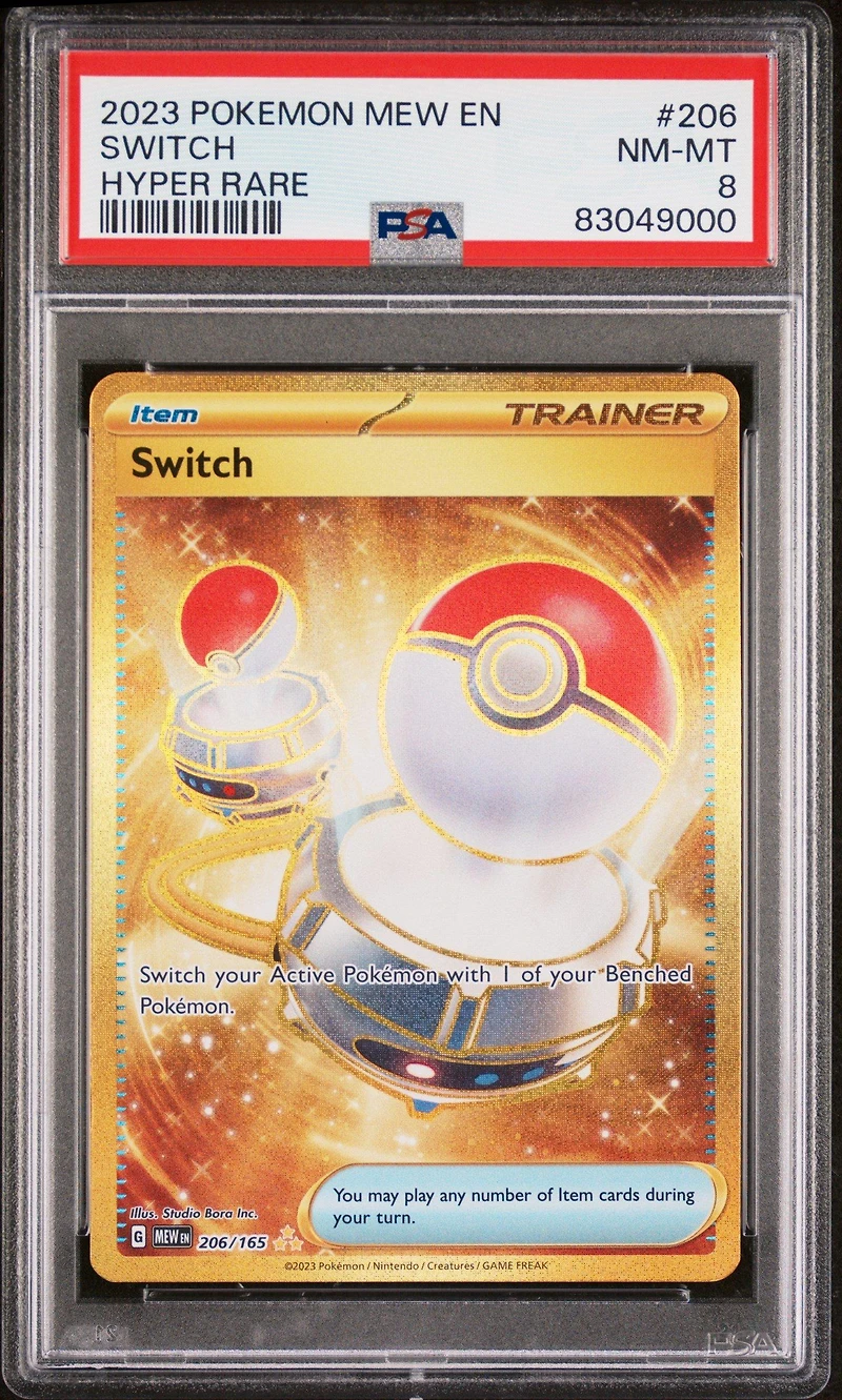2023 Pokemon Mew En-151 206 Switch PSA 8