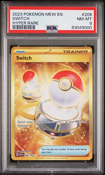 2023 Pokemon Mew En-151 206 Switch PSA 8
