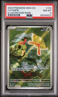 2023 Pokemon Mew En-151 172 Caterpie Illustration Rare PSA