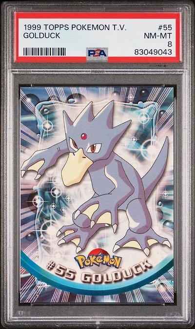 1999 Topps Pokemon Tv 55 Golduck PSA 8