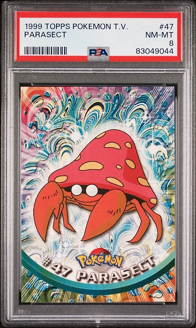 1999 Topps Pokemon Tv 47 Parasect PSA 8