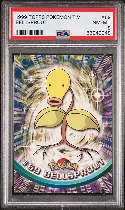 1999 Topps Pokemon Tv 69 Bellsprout PSA 8