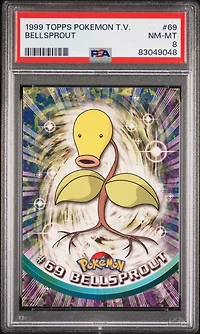 1999 Topps Pokemon Tv 69 Bellsprout PSA 8