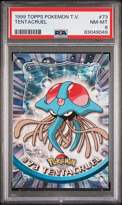 1999 Topps Pokemon Tv 73 Tentacruel PSA 8