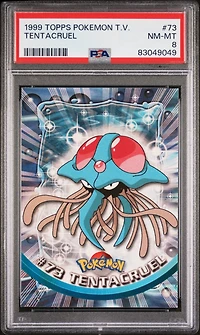 1999 Topps Pokemon Tv 73 Tentacruel PSA 8