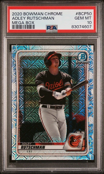 2020 Bowman Chrome Mega Box Bcp50 Adley Rutschman PSA 10
