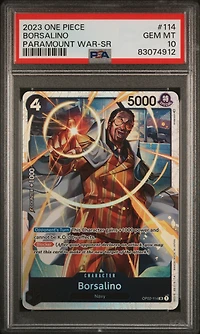2023 One Piece Op02-paramount War 114 Borsalino PSA 10