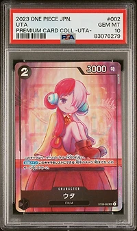 2023 One Piece Japanese Premium Card Collection -uta- Uta PSA 10