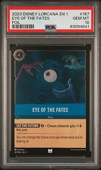 2023 Disney Lorcana En 1-the First Chapter 167 Eye Of The Fates Foil PSA 10
