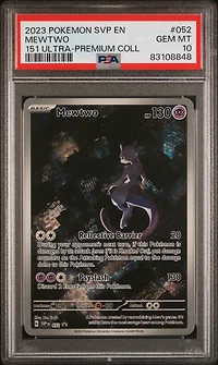 2023 Pokemon Svp En-sv Black Star Promo 052 Mewtwo 151 Ultra-premium Collection PSA