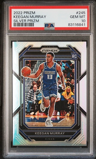 2022 Panini Prizm 245 Keegan Murray Silver Prizm PSA 10