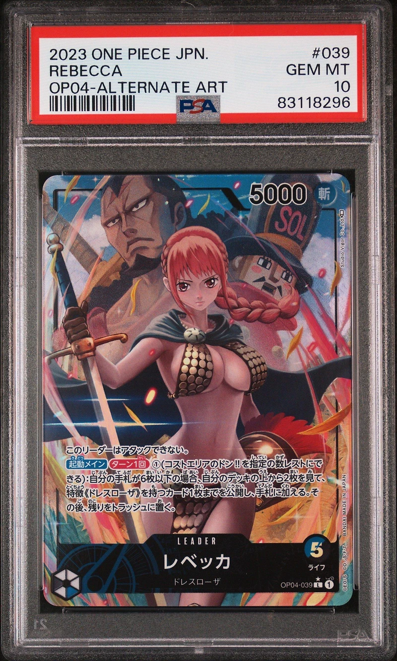 2023 One Piece Japanese Kingdoms Of Intrigue 039 Rebecca PSA 10