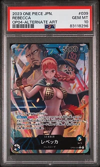 2023 One Piece Japanese Kingdoms Of Intrigue 039 Rebecca PSA 10