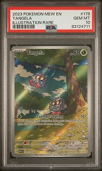 2023 Pokemon Mew En-151 178 Tangela Illustration Rare PSA