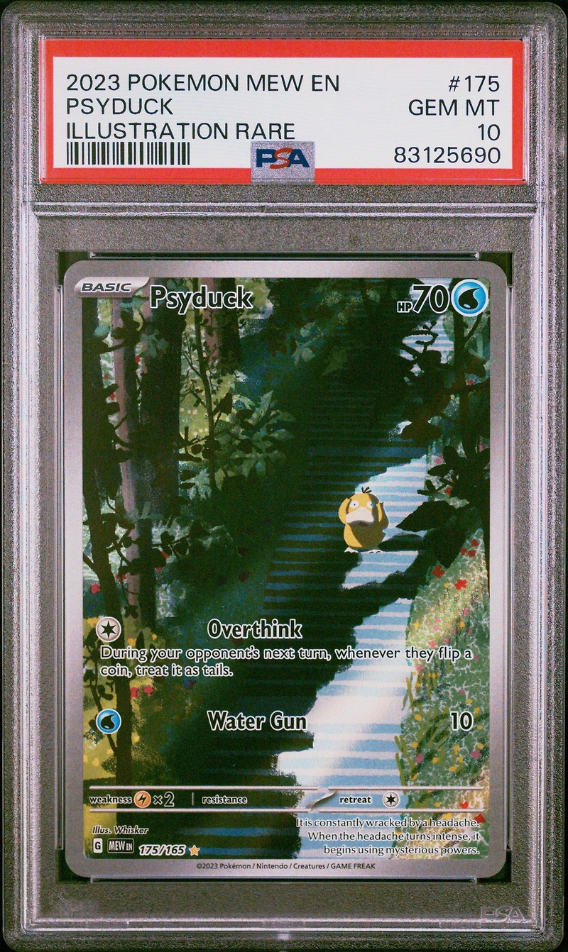2023 Pokemon Mew En-151 175 Psyduck Illustration Rare PSA