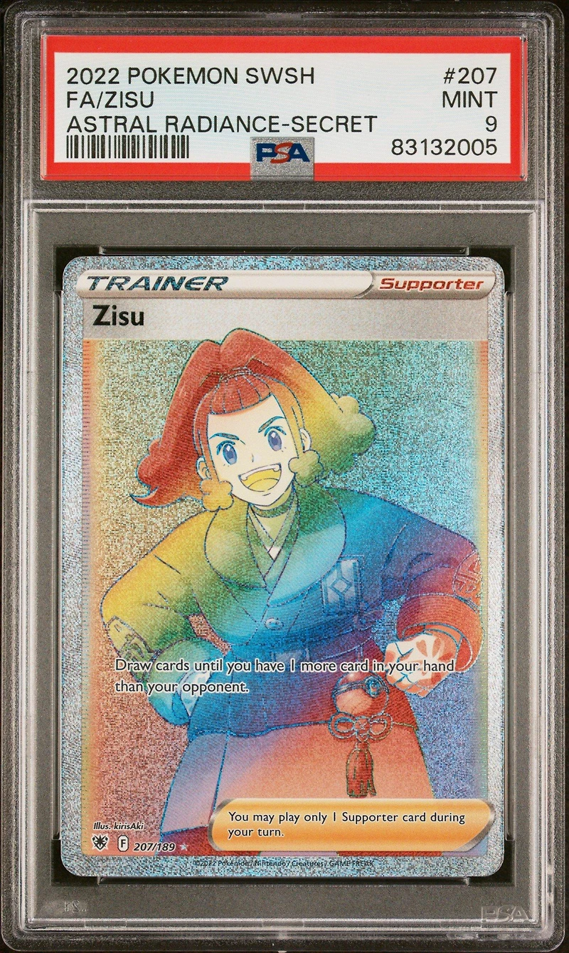 2022 Pokemon Sword & Shield Astral Radiance 207 Full Art/zisu Secret PSA 9