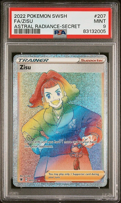 2022 Pokemon Sword & Shield Astral Radiance 207 Full Art/zisu Secret PSA 9