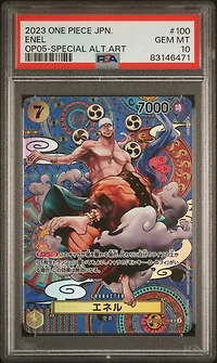 2023 One Piece Japanese Op05-awakening Of The New Era 100 Enel Special Alternate Art PSA 10