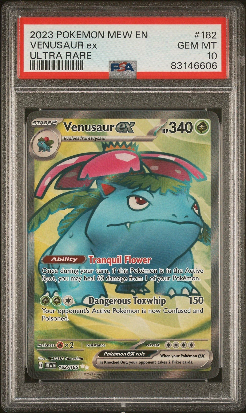 2023 Pokemon Mew En-151 182 Venusaur Ex Ultra Rare PSA