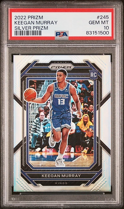 2022 Panini Prizm 245 Keegan Murray Silver Prizm PSA 10