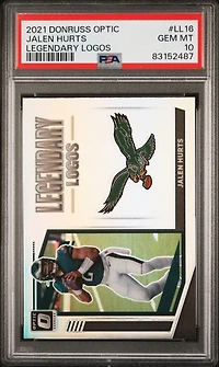 2021 Panini Donruss Optic Legendary Logos Ll16 Jalen Hurts PSA 10