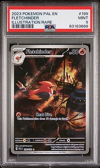 2023 Pokemon Pal En-paldea Evolved 199 Fletchinder Illustration Rare PSA 9