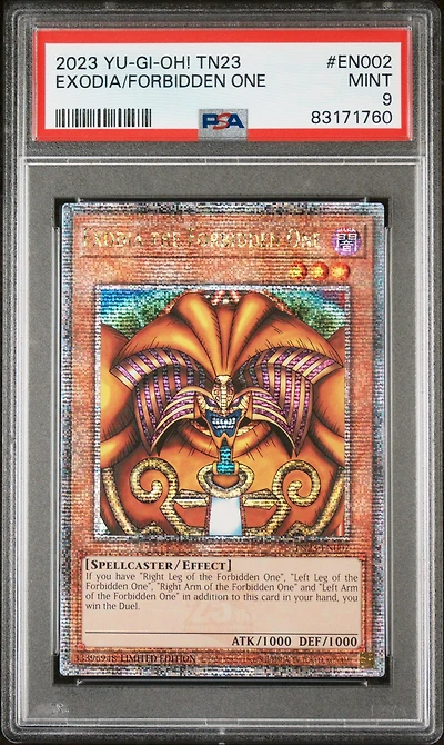 2023 Yu-gi-oh! Tn23-25th Anniversary Tin: Dueling Heroes En002 Exodia/forbidden One PSA 9