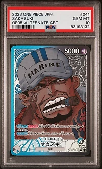 2023 One Piece Japanese Awakening Of The New Era 041 Sakazuki Alternate Art PSA 10