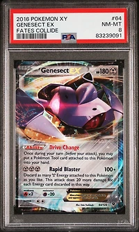2016 Pokemon Xy Fates Collide 64 Genesect Ex PSA 8