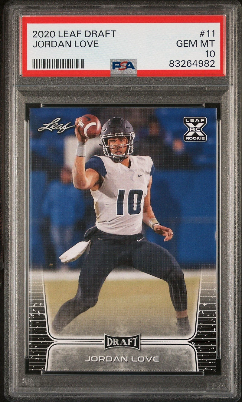 2020 Leaf Draft 11 Jordan Love PSA 10