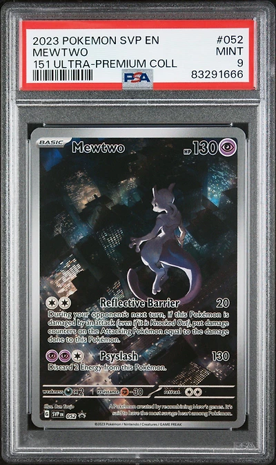 2023 Pokemon Svp En-sv Black Star Promo 052 Mewtwo PSA