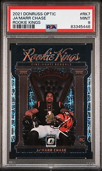 2021 Panini Donruss Optic Rookie Kings Rk7 Ja'marr Chase PSA 9