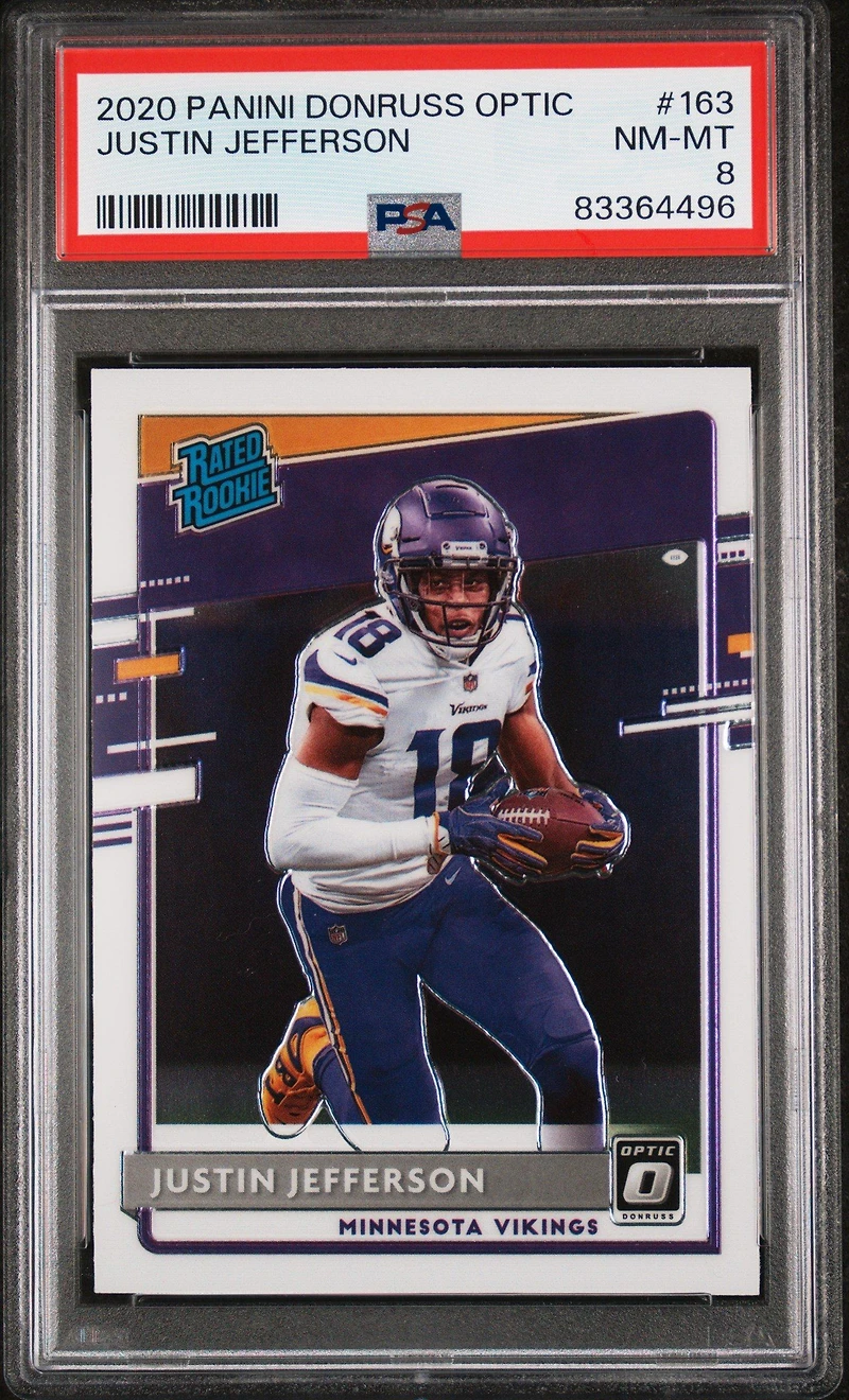 2020 Panini Donruss Optic 163 Justin Jefferson PSA