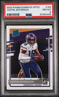 2020 Panini Donruss Optic 163 Justin Jefferson PSA