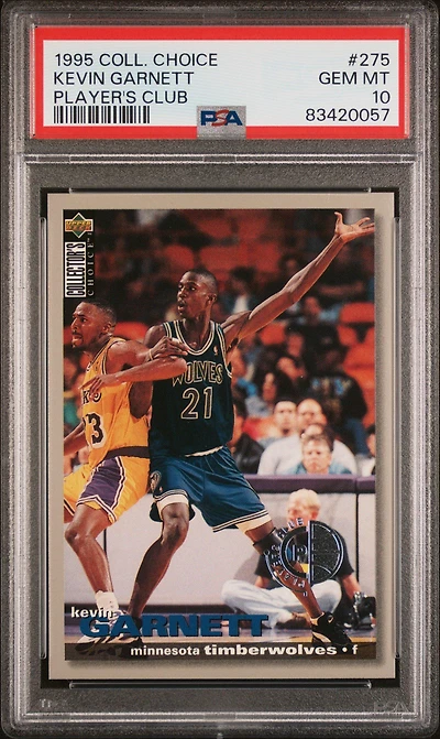1995 Collector's Choice 275 Kevin Garnett Player's Club PSA 10