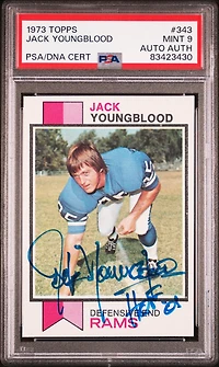 1973 Topps 343 Jack Youngblood PSA 9