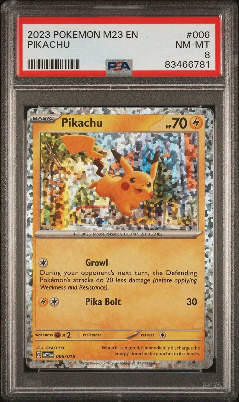 2023 Pokemon M23 En-mcdonald's Collection 006 Pikachu PSA