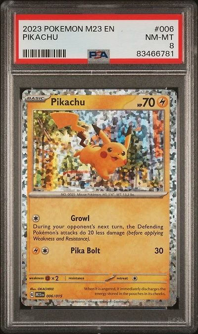 2023 Pokemon M23 En-mcdonald's Collection 006 Pikachu PSA