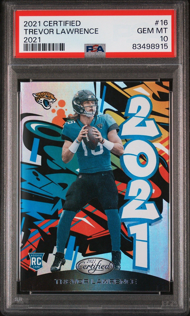 2021 Panini Certified 2021 16 Trevor Lawrence PSA 10