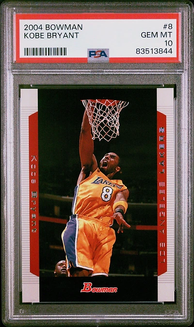 2004 Bowman 8 Kobe Bryant PSA 10