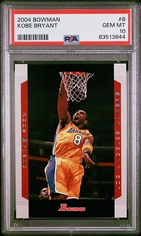 2004 Bowman 8 Kobe Bryant PSA 10