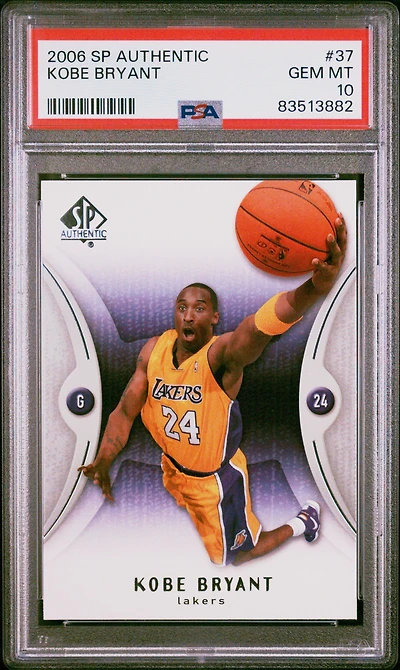 2006 Sp Authentic 37 Kobe Bryant PSA 10