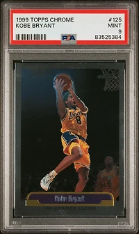 1999 Topps Chrome 125 Kobe Bryant PSA 9