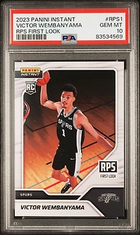 2023 Panini Instant Rps First Look Rps1 Victor Wembanyama PSA 10