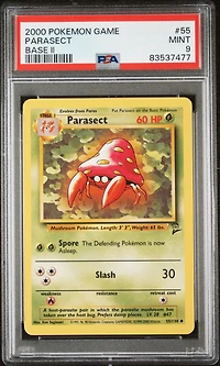 2000 Pokemon Game Base Ii 55 Parasect PSA 9