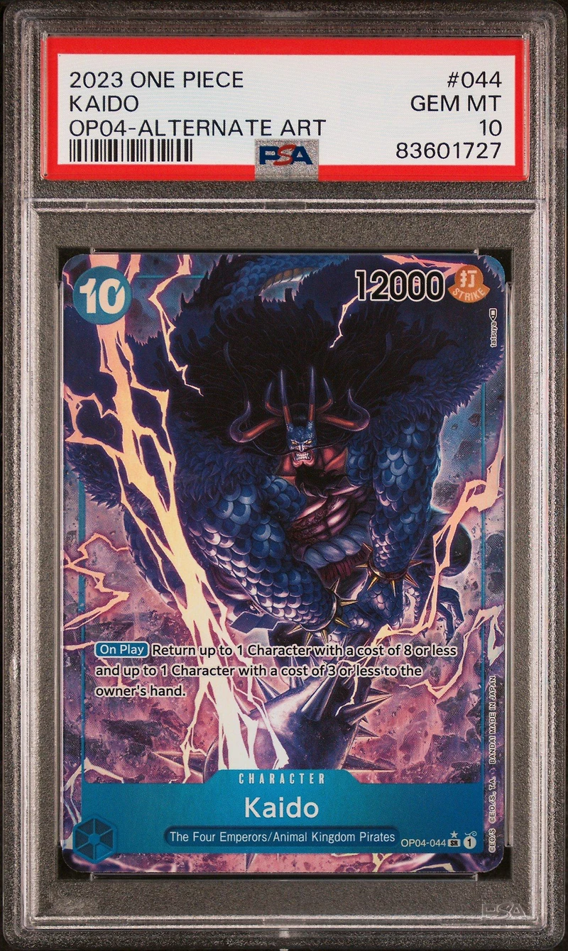 2023 One Piece Op04-kingdoms Of Intrigue 044 Kaido Alternate Art PSA 10