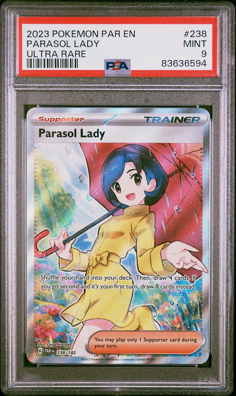 2023 Pokemon Par En-paradox Rift 238 Parasol Lady Ultra Rare PSA