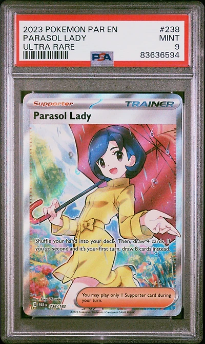 2023 Pokemon Par En-paradox Rift 238 Parasol Lady Ultra Rare PSA
