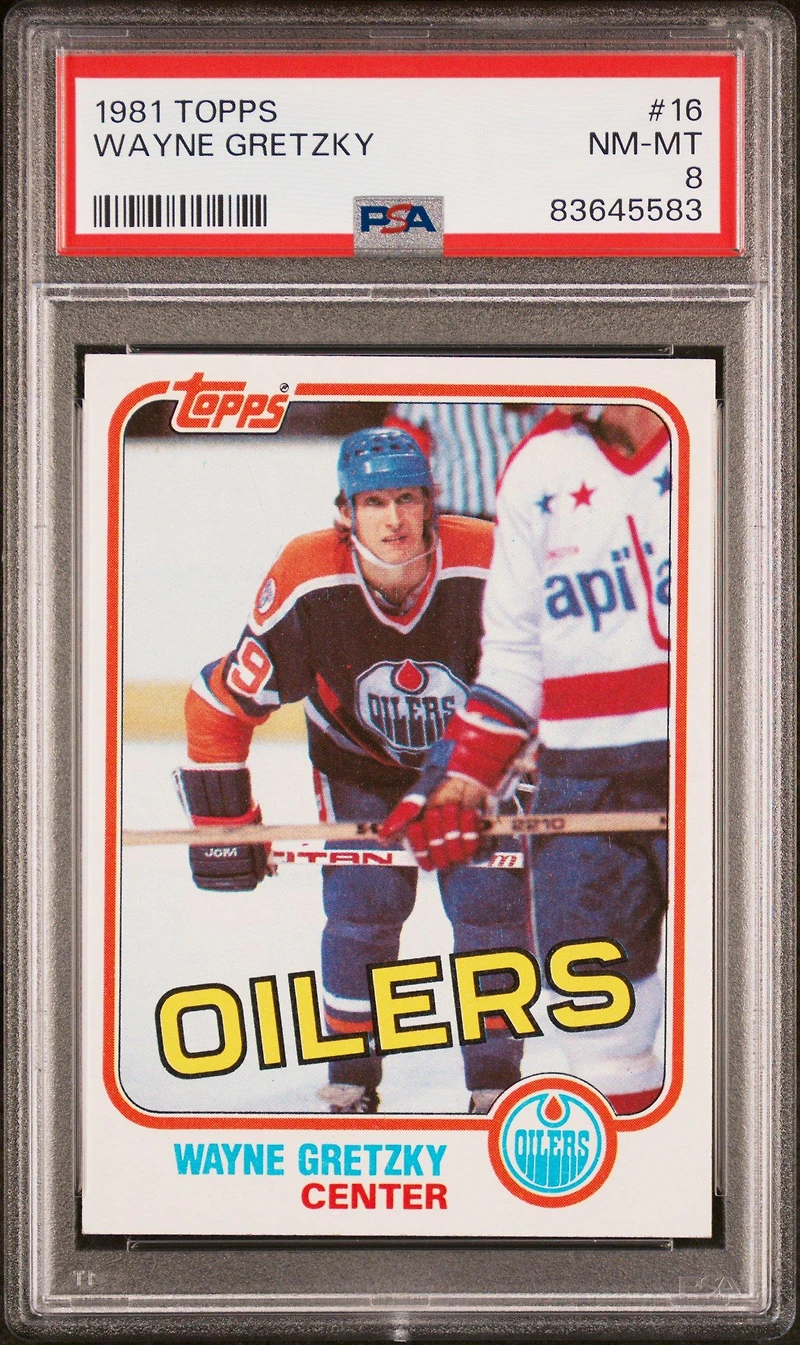 1981 Topps 16 Wayne Gretzky PSA 8
