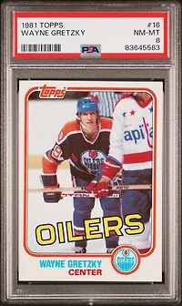 1981 Topps 16 Wayne Gretzky PSA 8